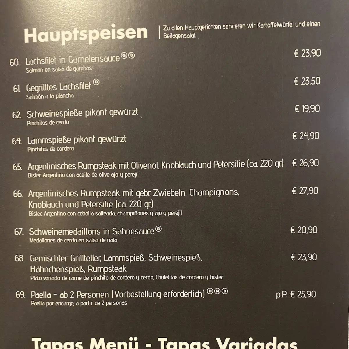 Speisekarte photo 3
