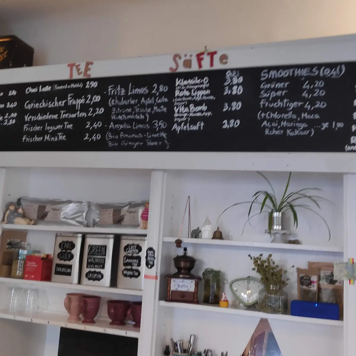 Speisekarte, Café Señorita Ploff