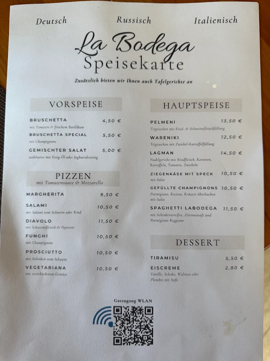 Speisekarte photo 1