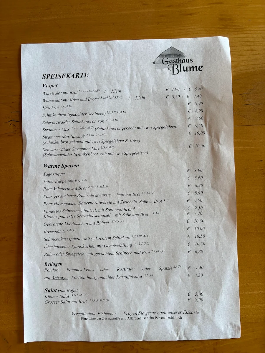 Speisekarte photo 3