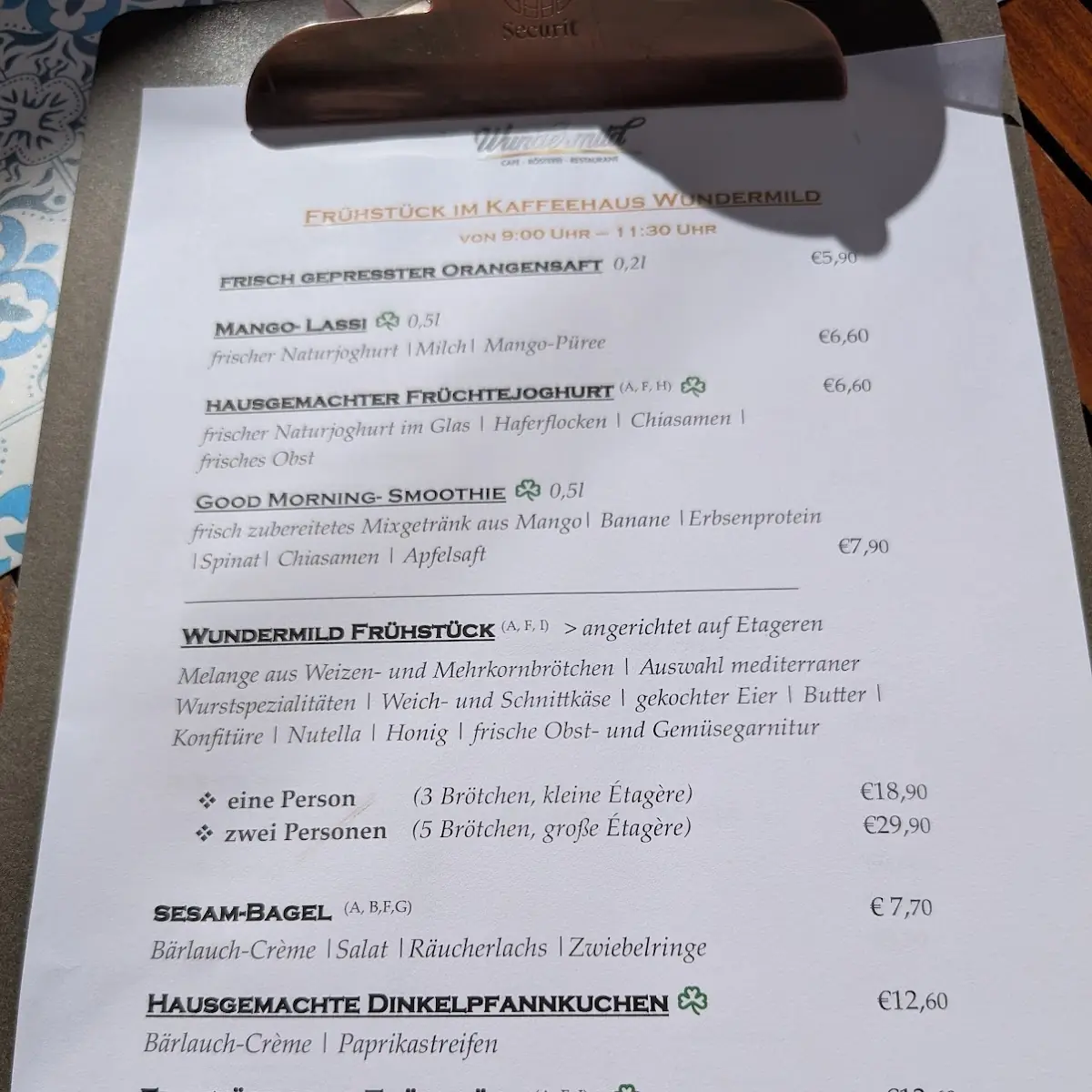 Speisekarte photo 2