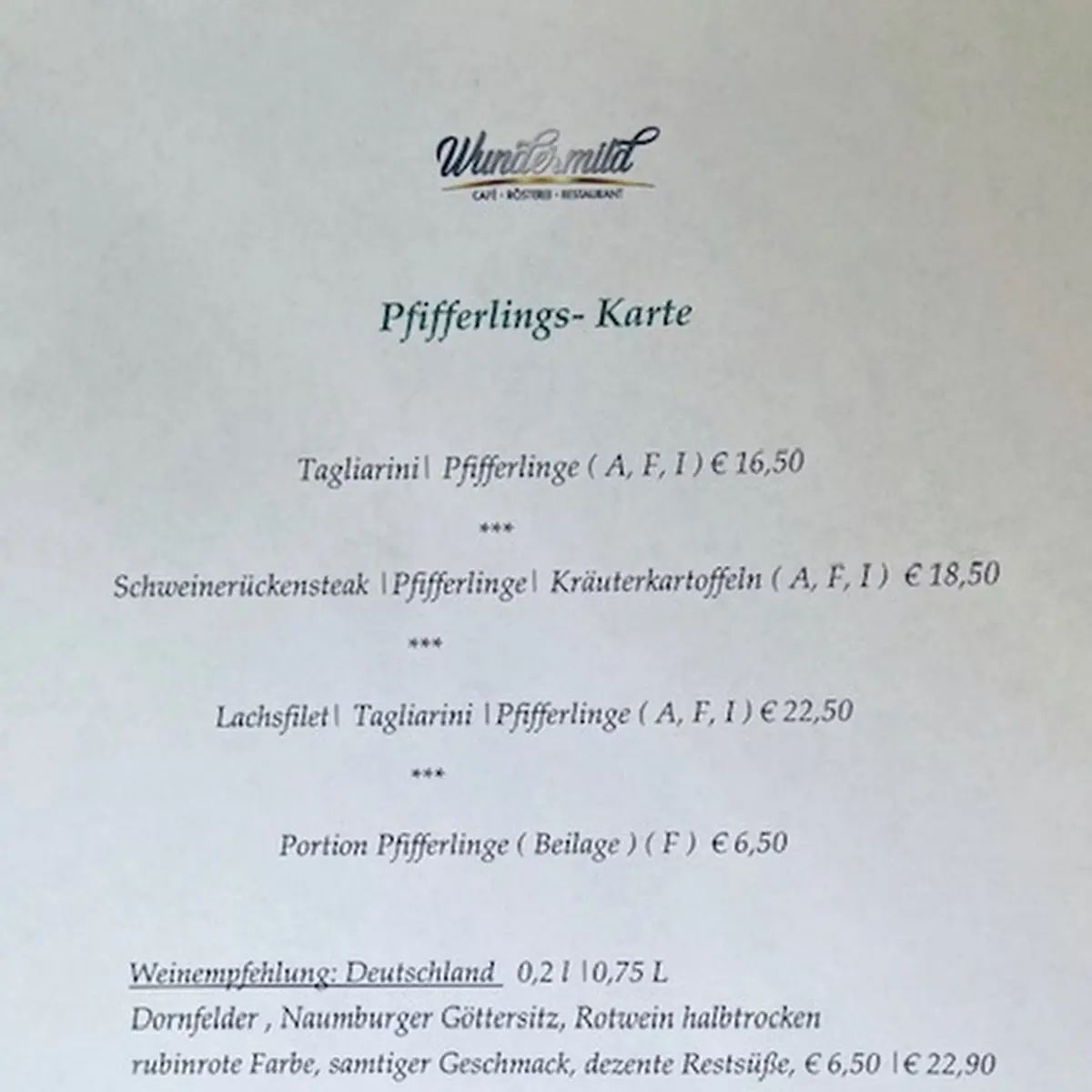 Speisekarte photo 6