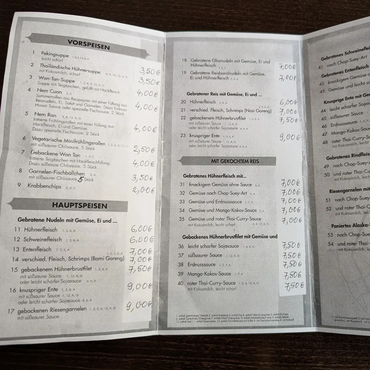 Speisekarte photo 5