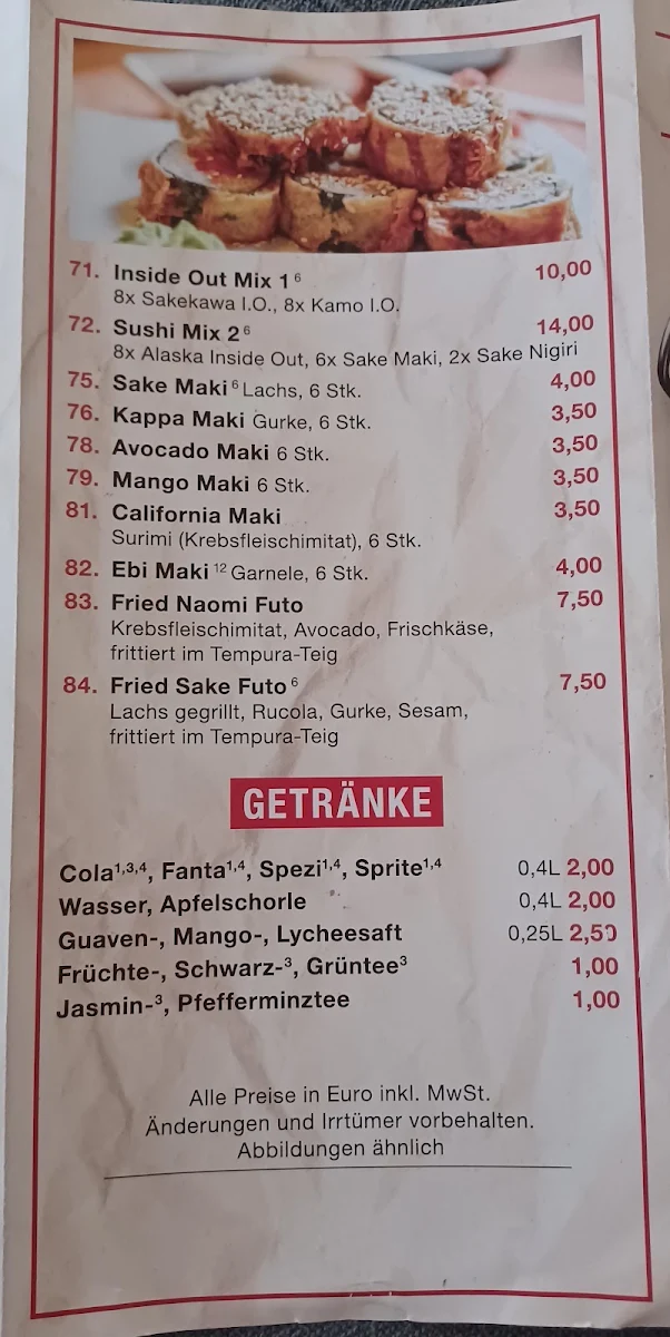 Speisekarte photo 5