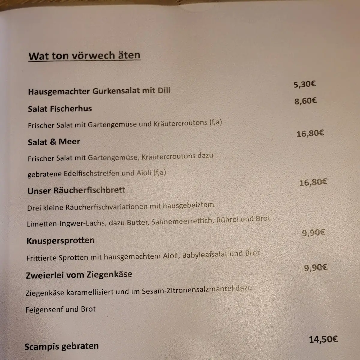 Speisekarte photo 3
