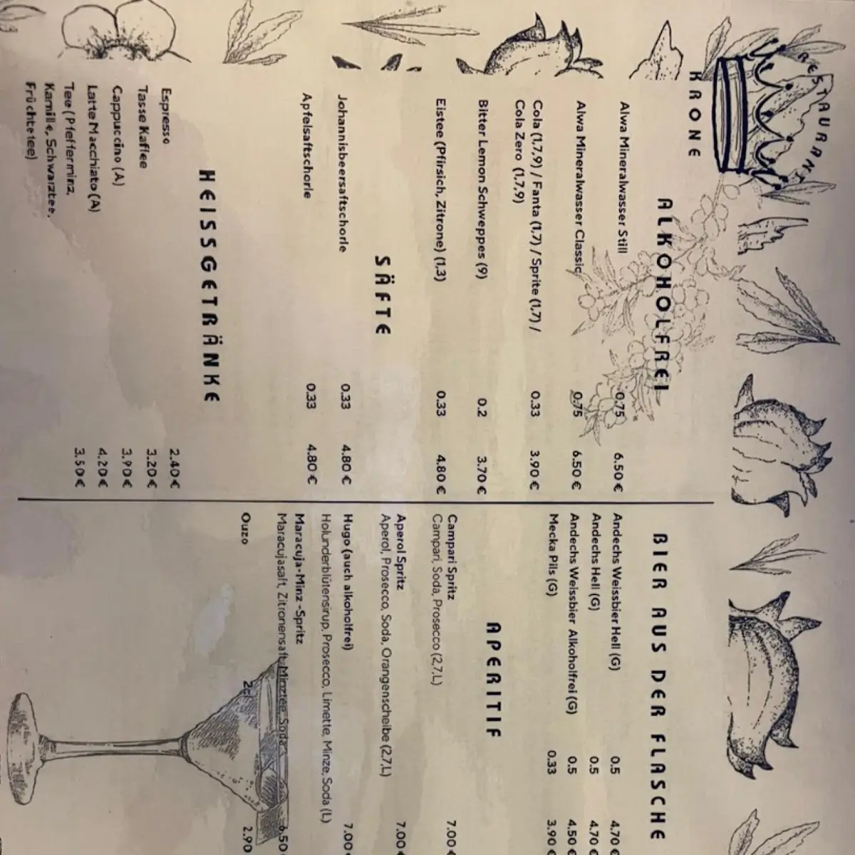 Speisekarte photo 2