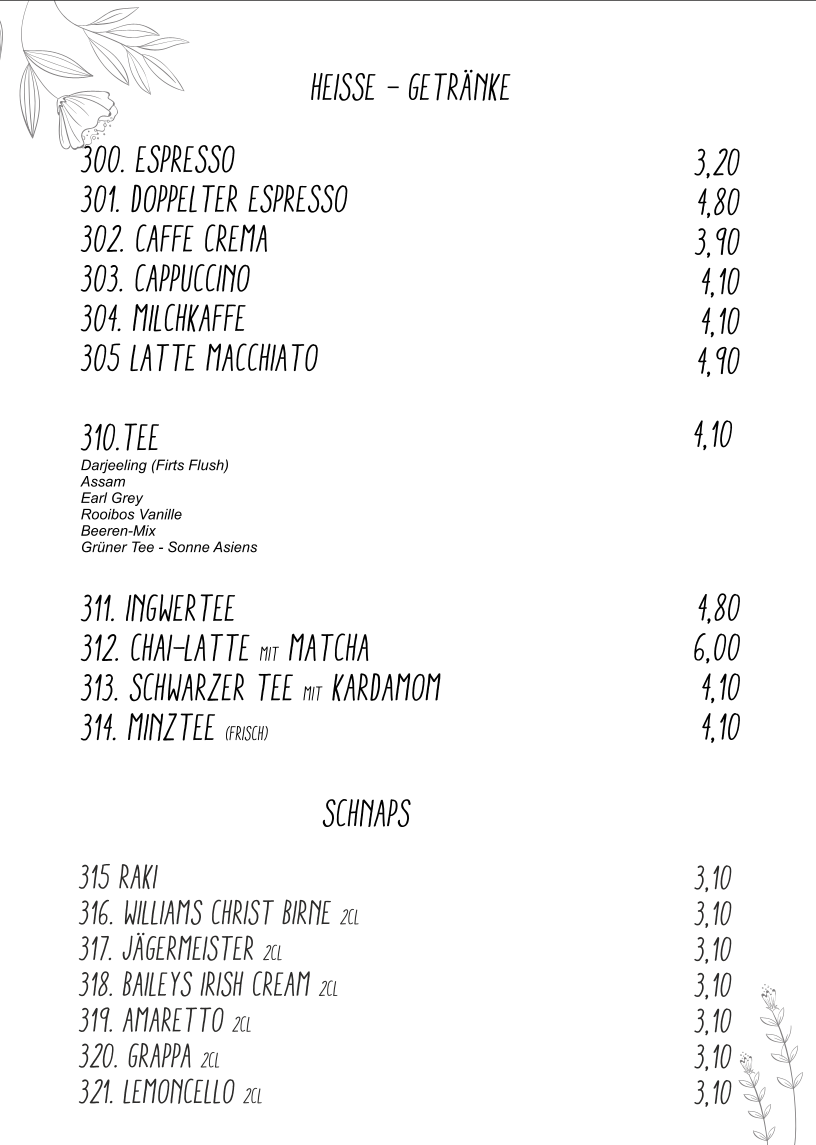 Speisekarte photo 8