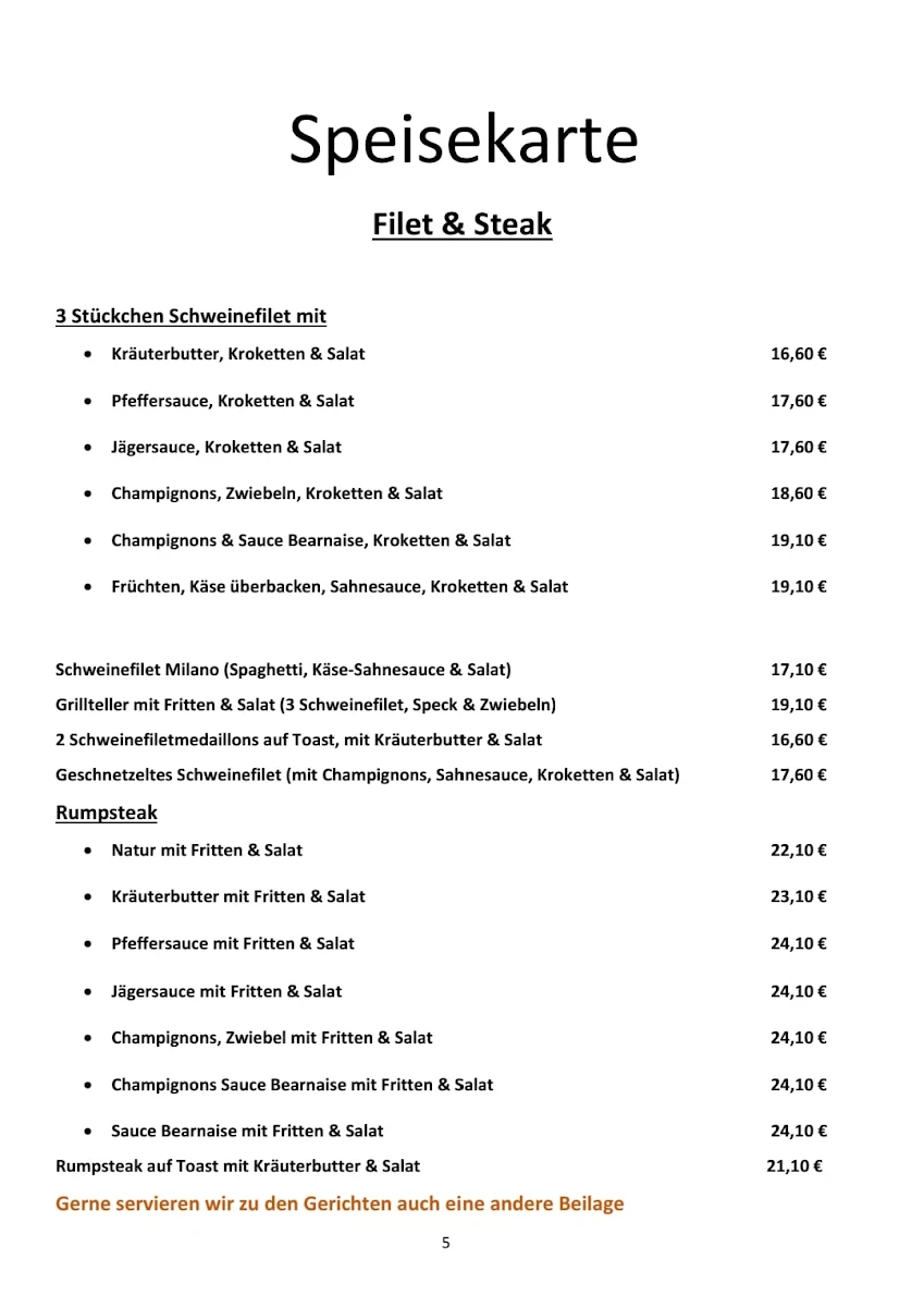 Speisekarte photo 2