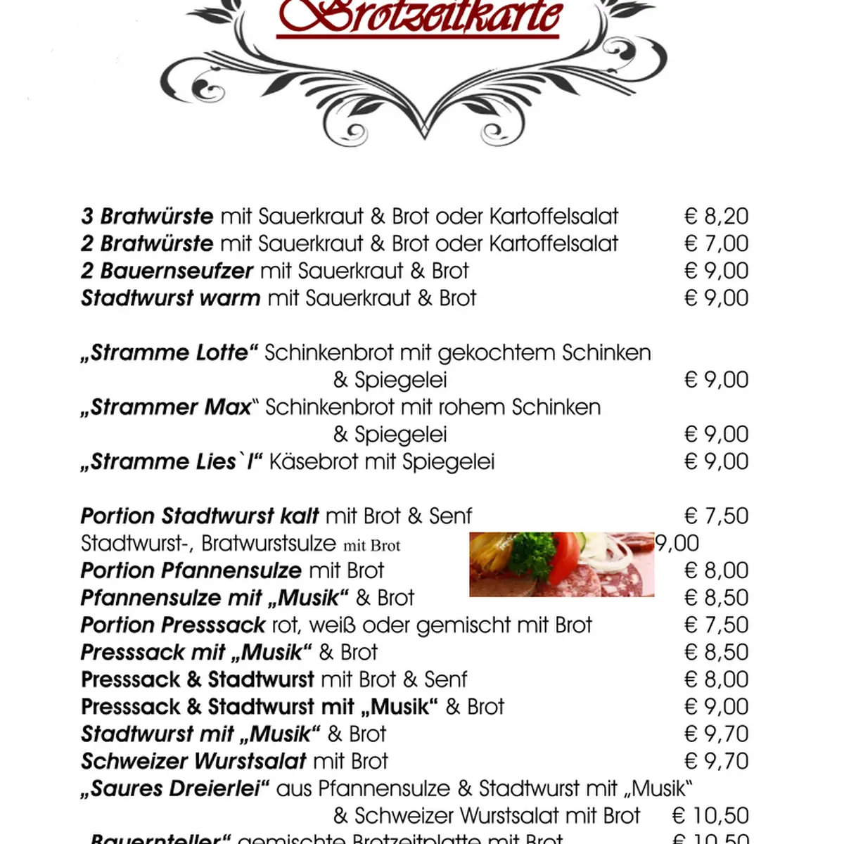 Speisekarte photo 1