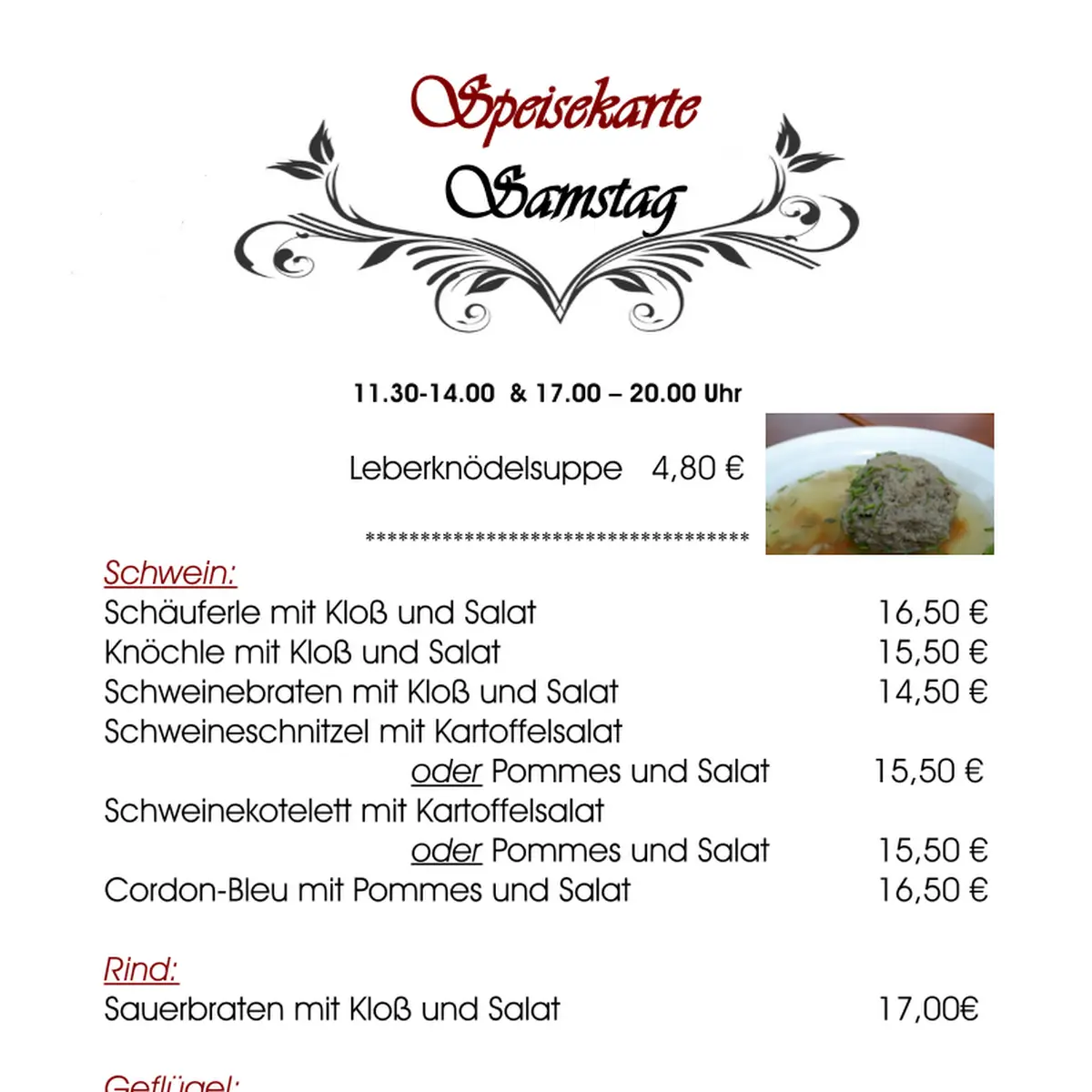Speisekarte photo 7