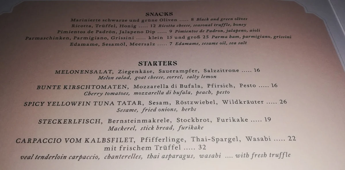 Speisekarte photo 4