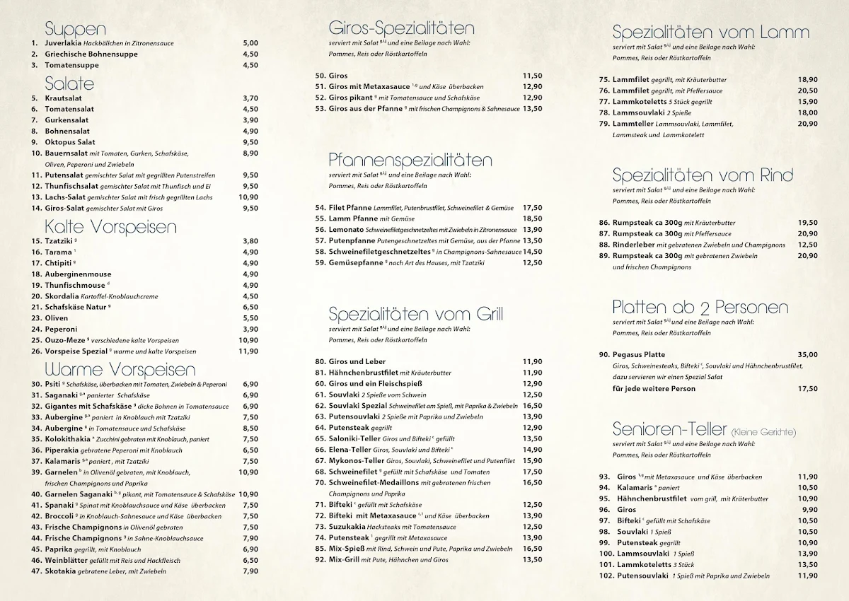 Speisekarte photo 1