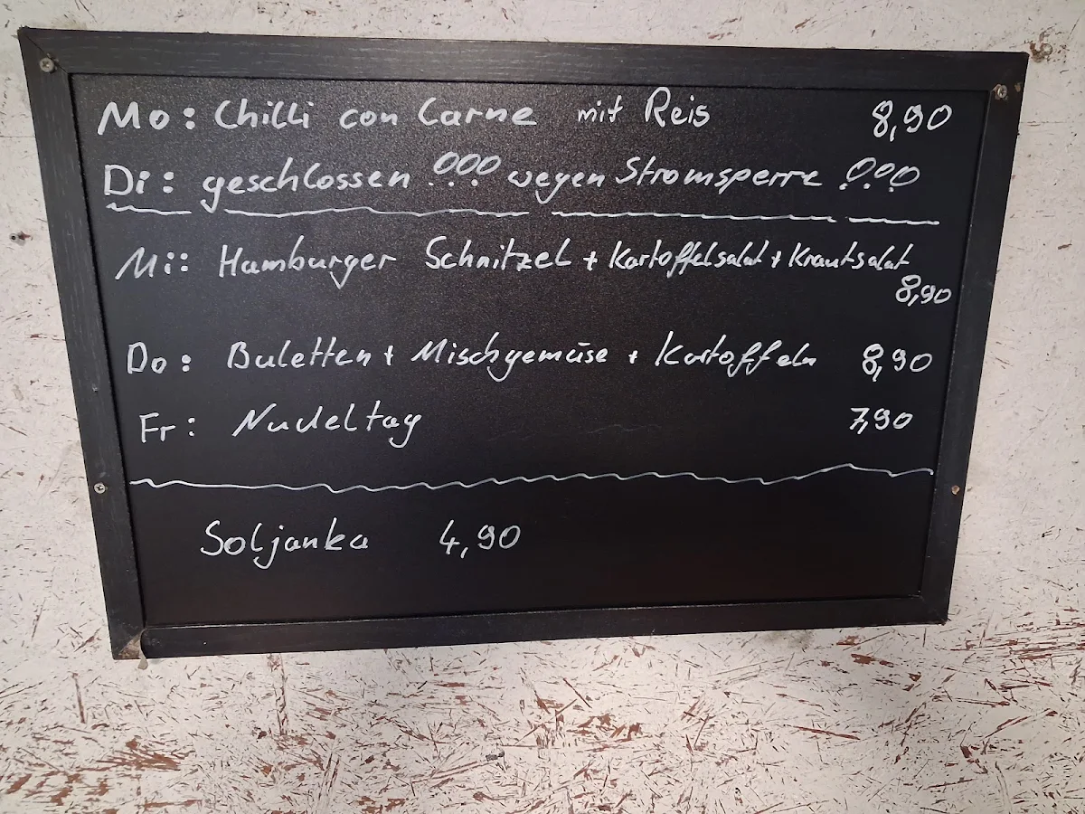Speisekarte, Bulettenschmiede