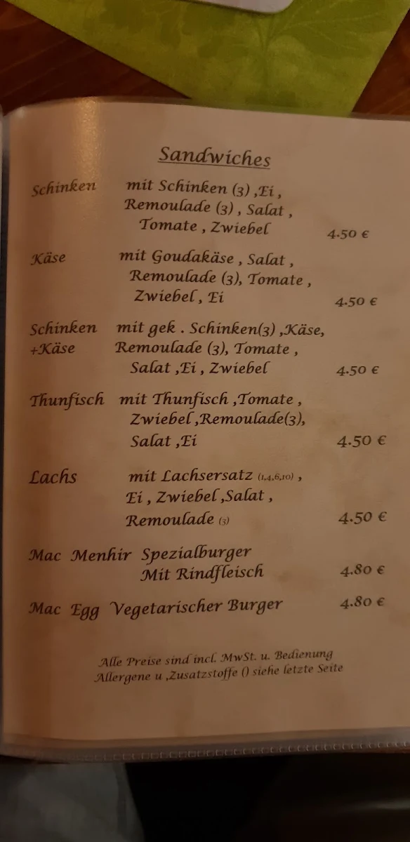Speisekarte photo 2