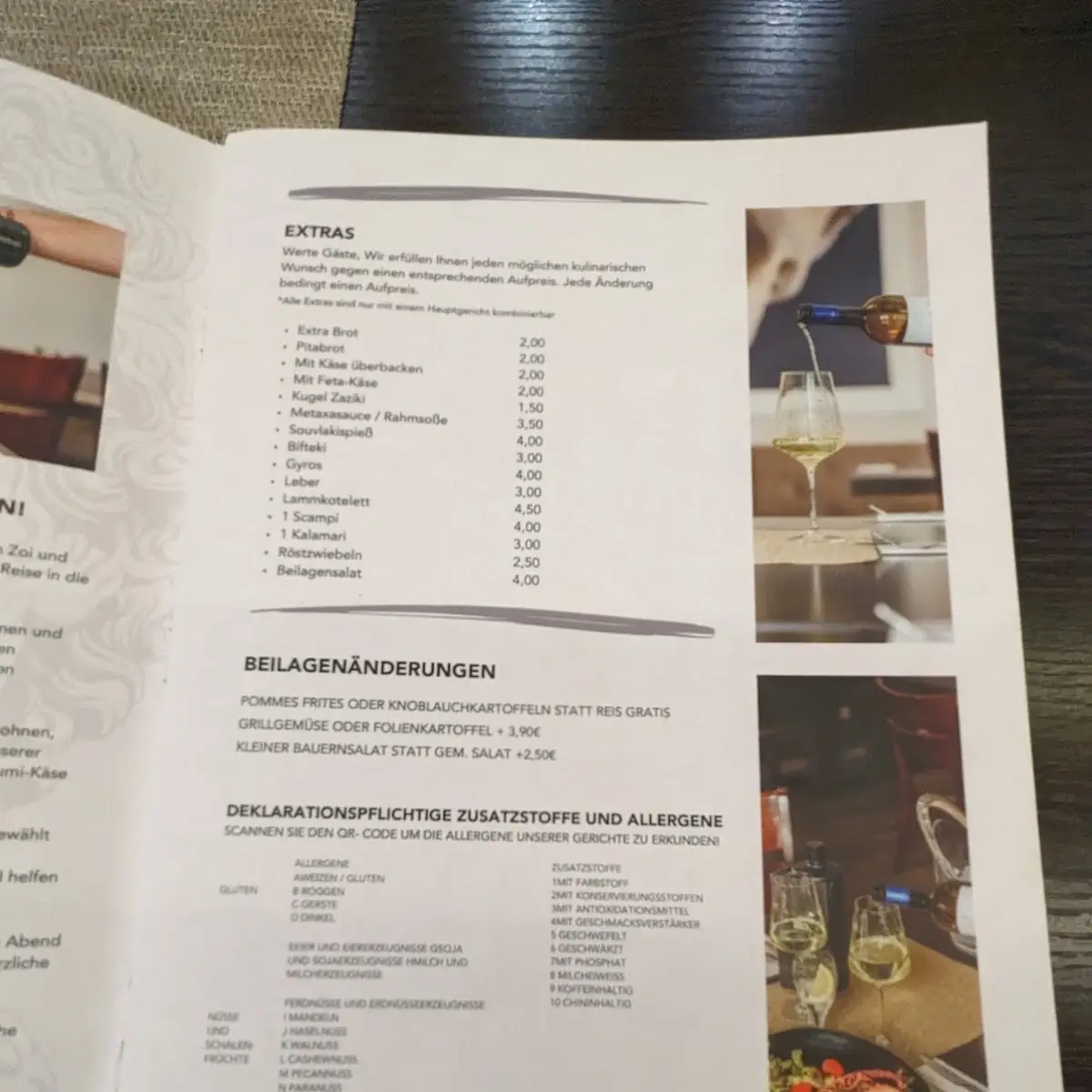 Speisekarte photo 2
