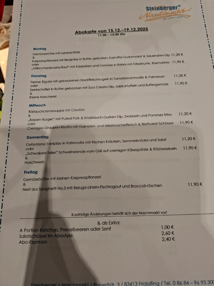 Speisekarte photo 1