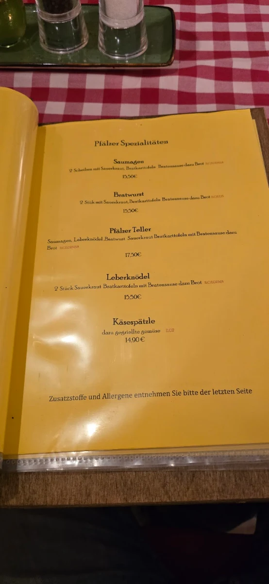 Speisekarte photo 2