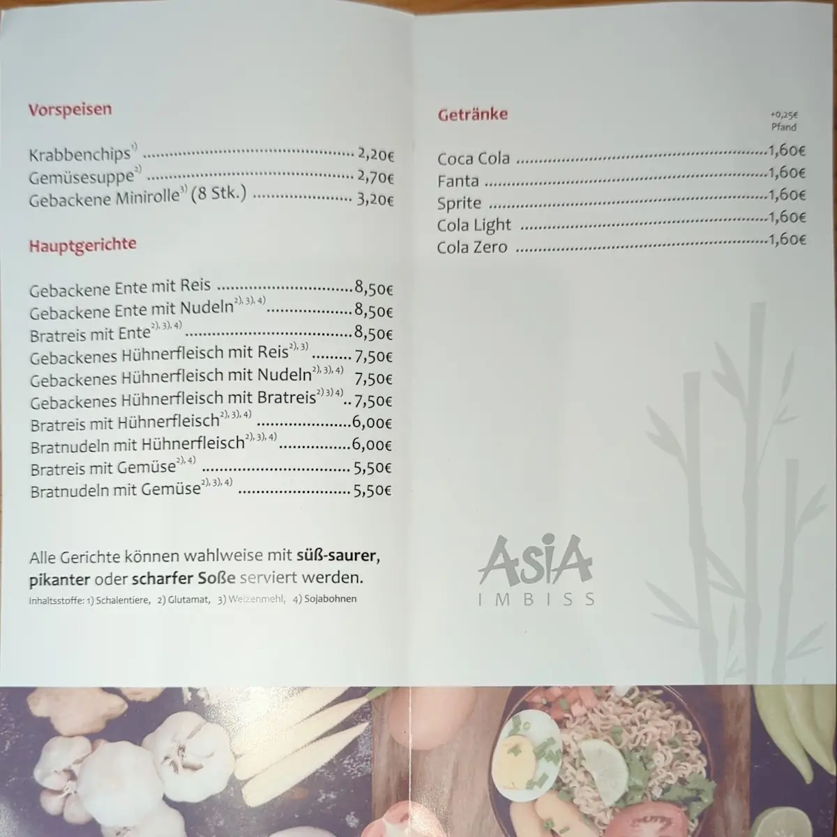 Speisekarte photo 2