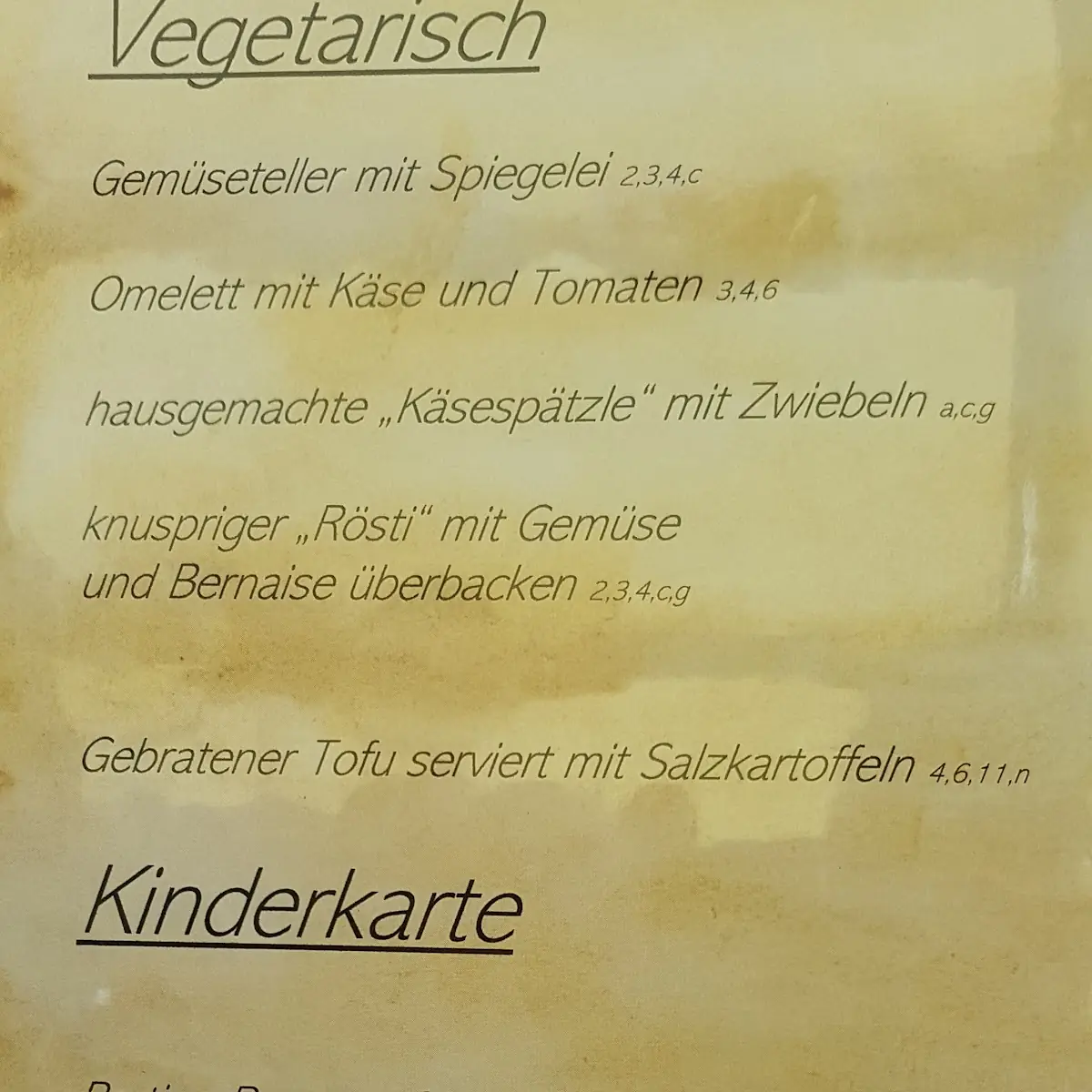 Speisekarte photo 5