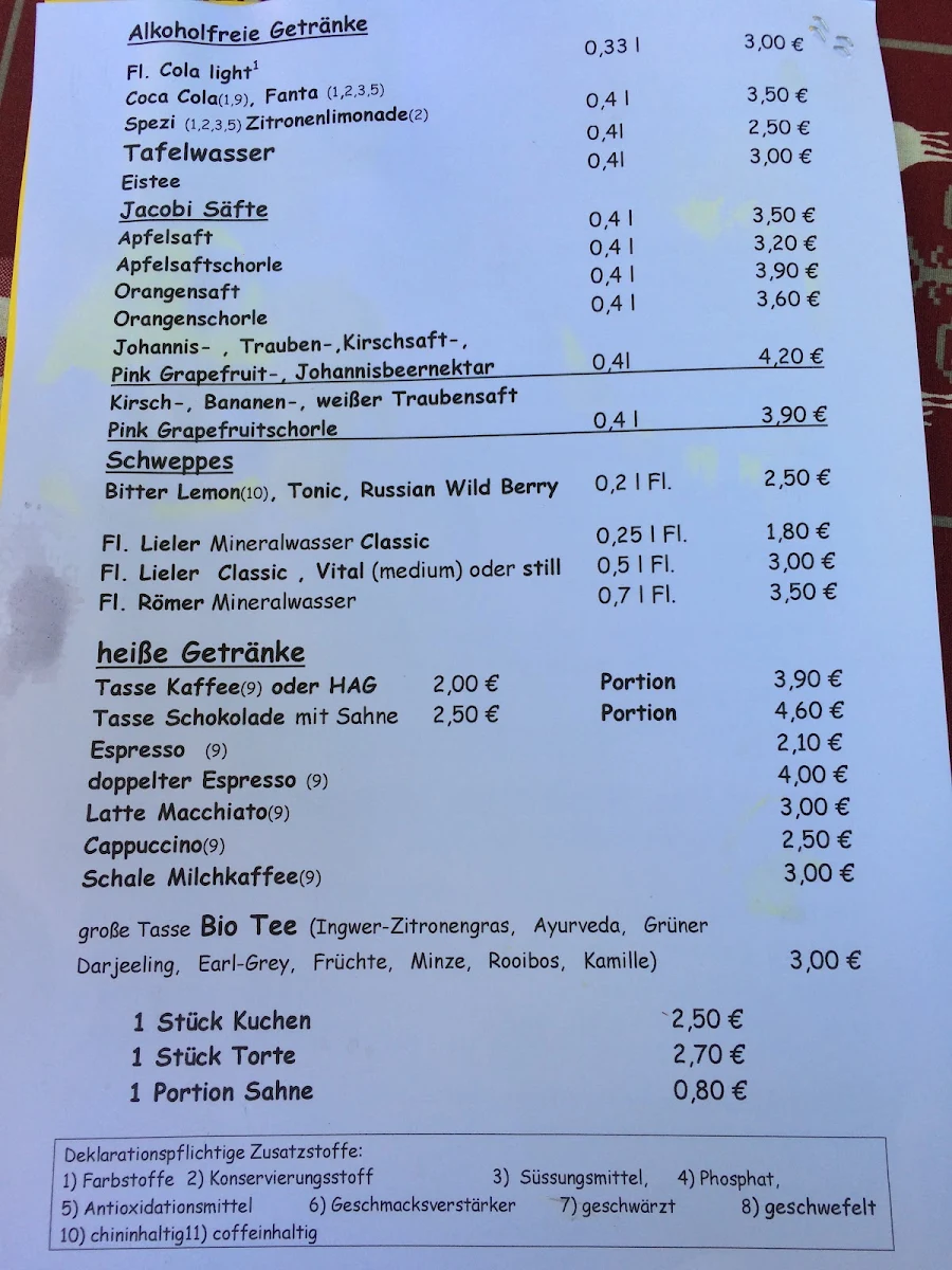 Speisekarte photo 5