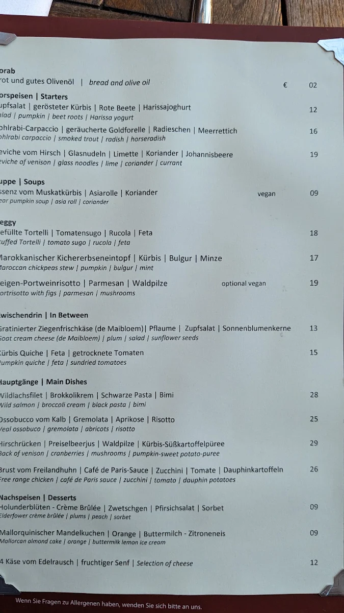 Speisekarte photo 5