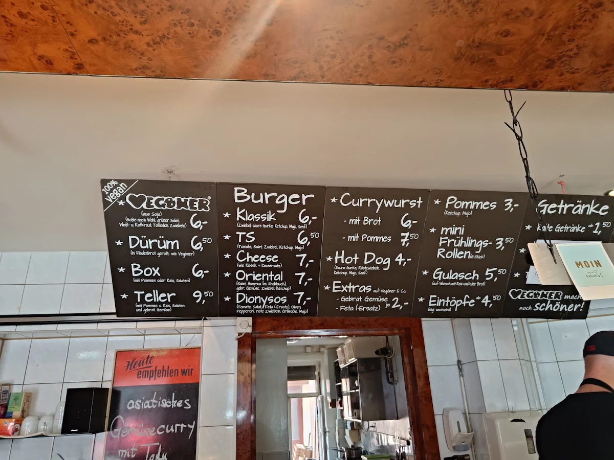 Speisekarte, Vegöner - Johannis