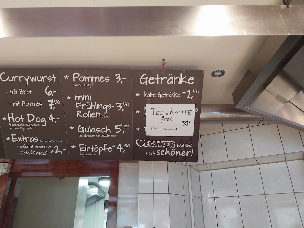 Speisekarte, Vegöner - Johannis