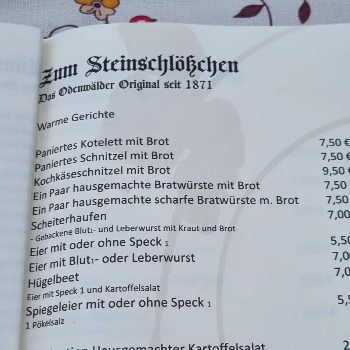 Speisekarte photo 6