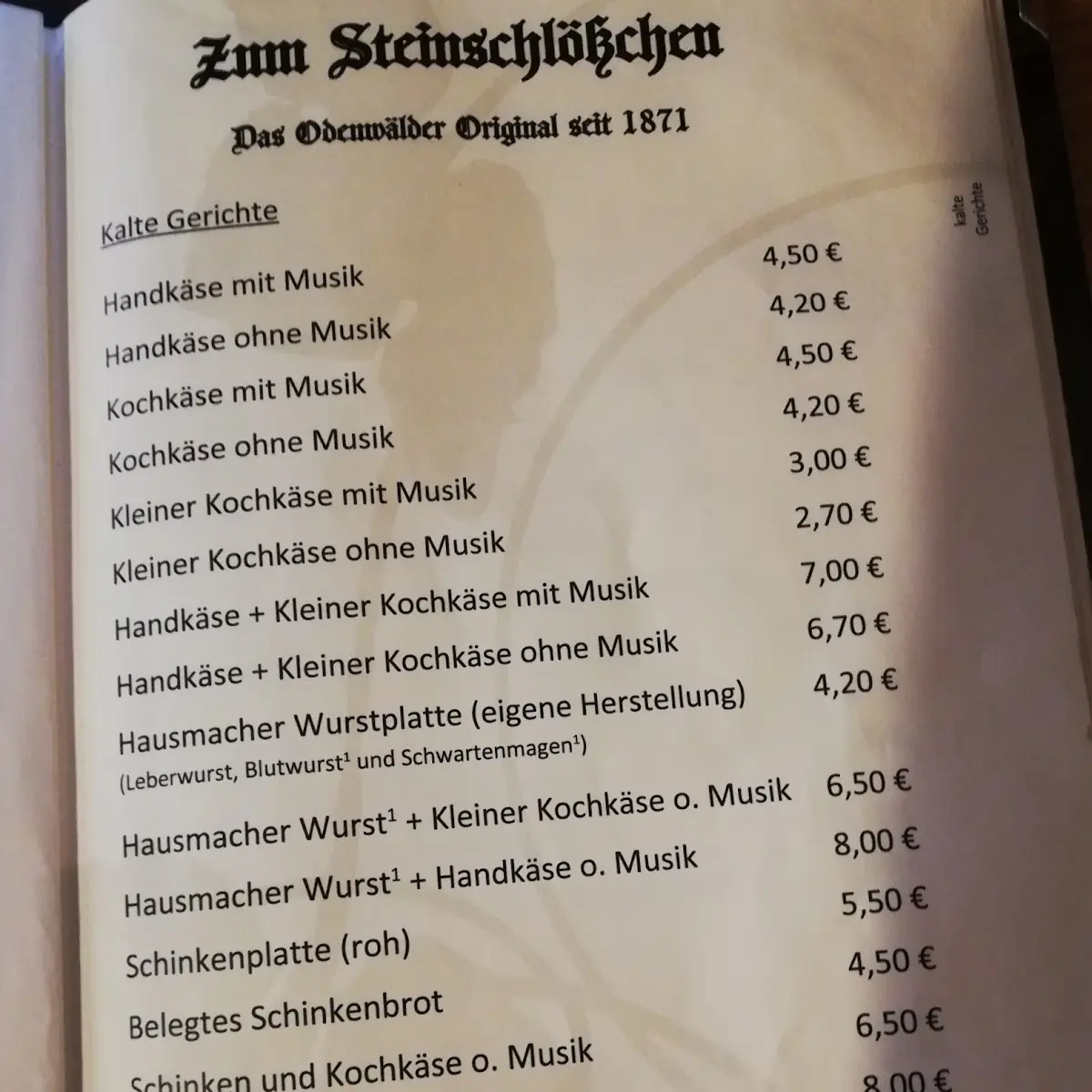 Speisekarte photo 7
