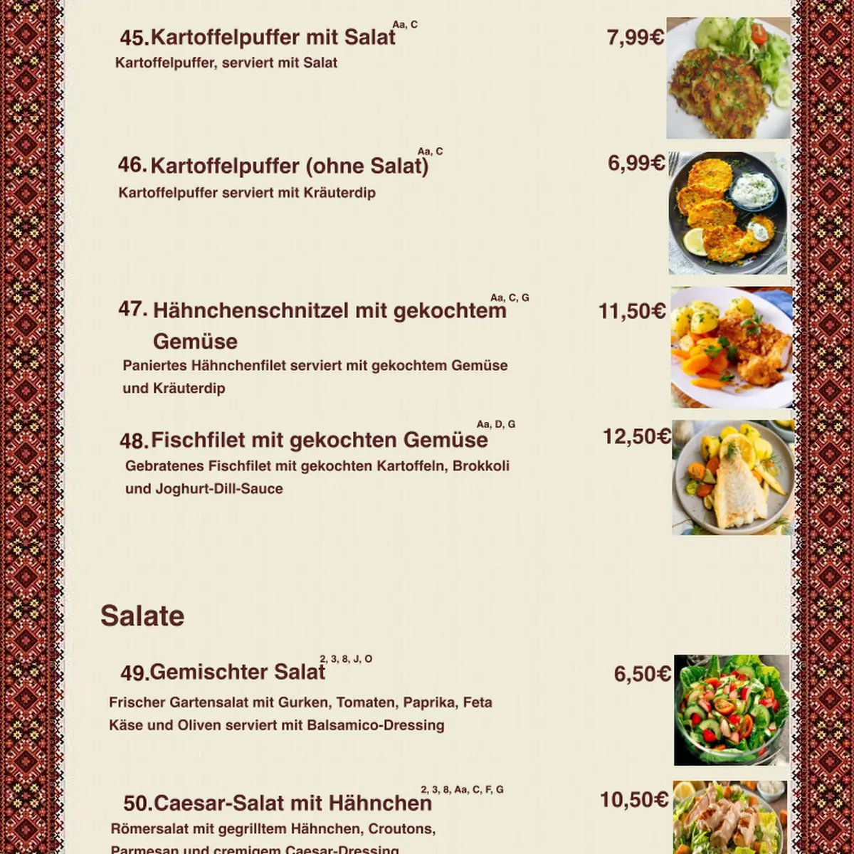 Speisekarte photo 8