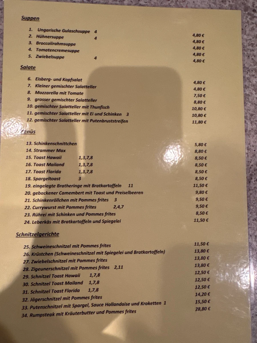 Speisekarte photo 2