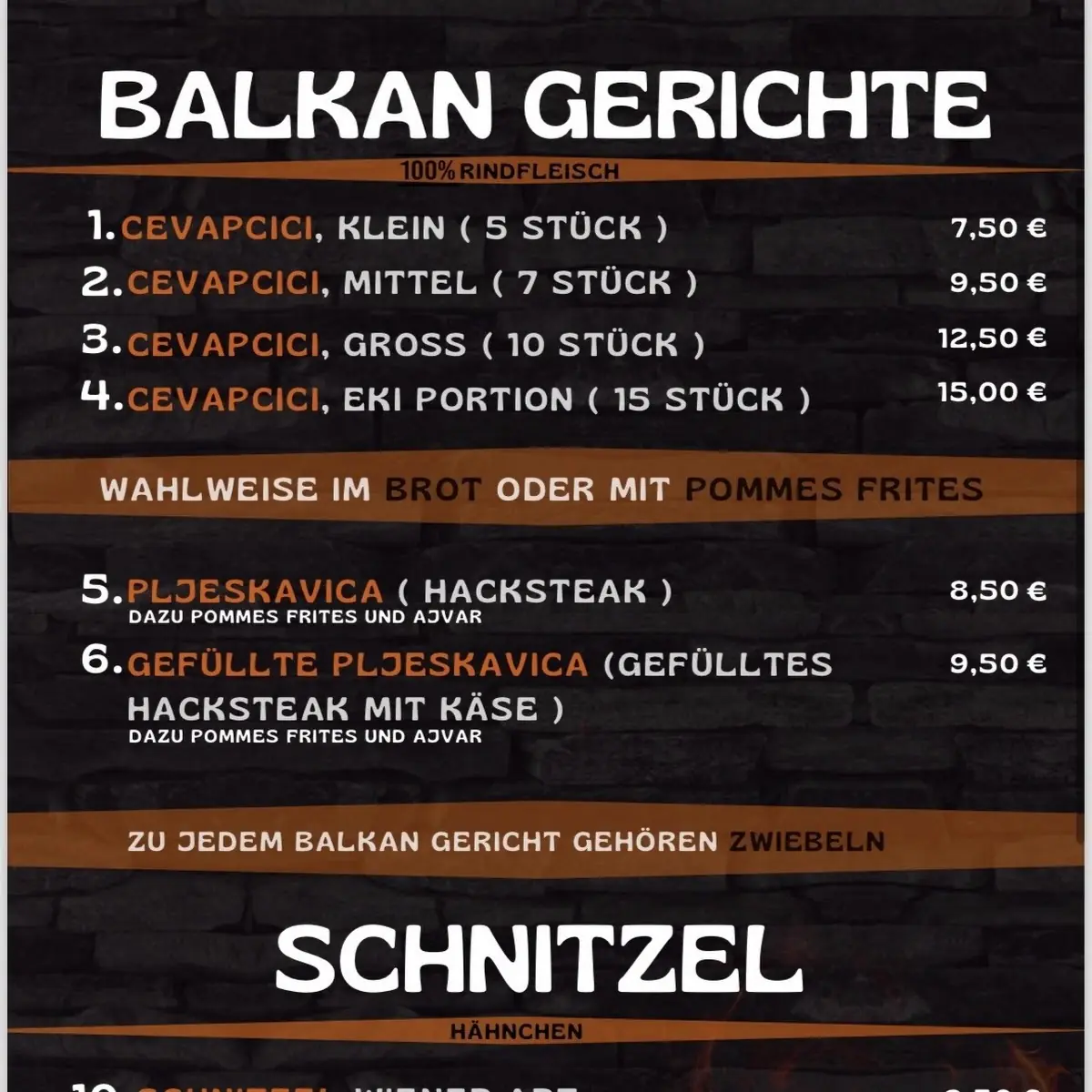 Speisekarte photo 2