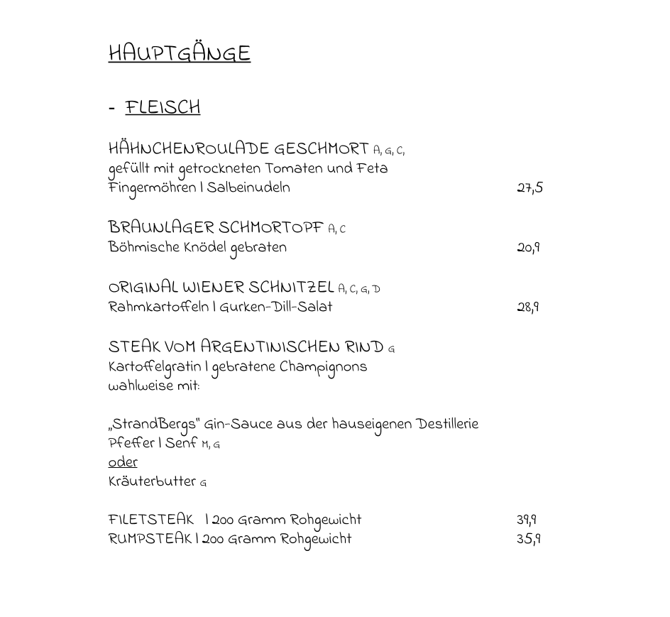 Speisekarte photo 2