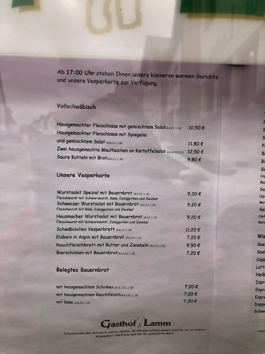 Speisekarte photo 2