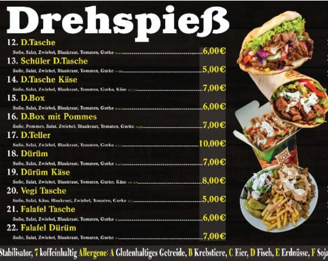 Speisekarte photo 2