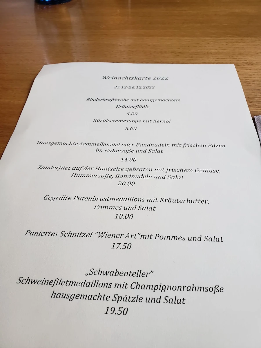 Speisekarte photo 2