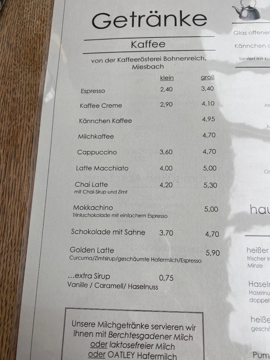 Speisekarte photo 2