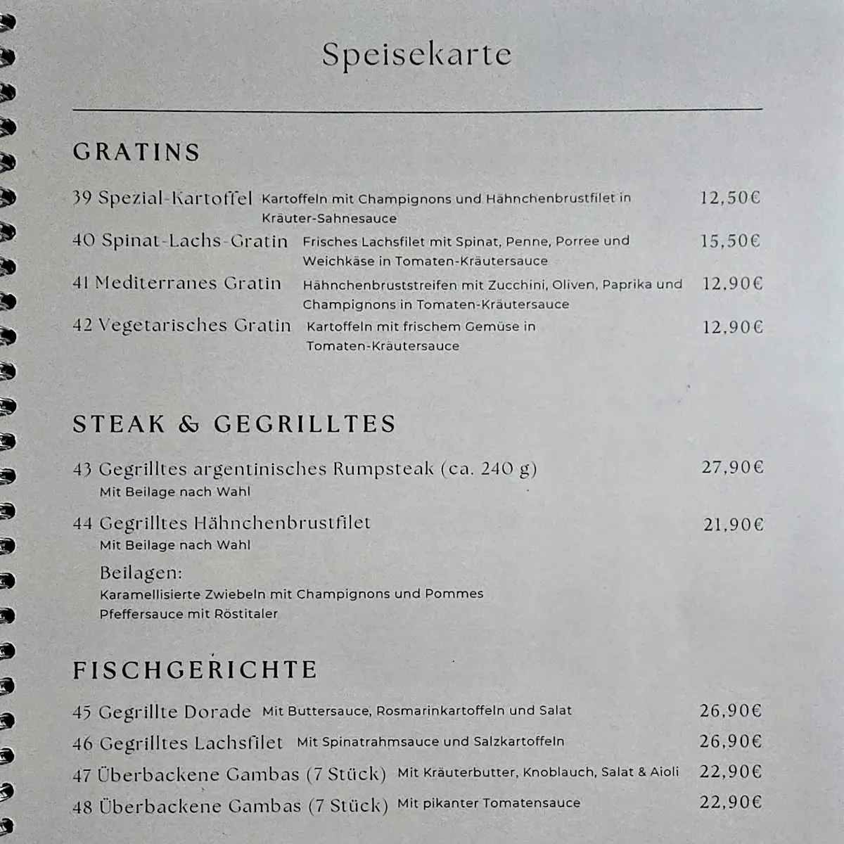Speisekarte photo 3