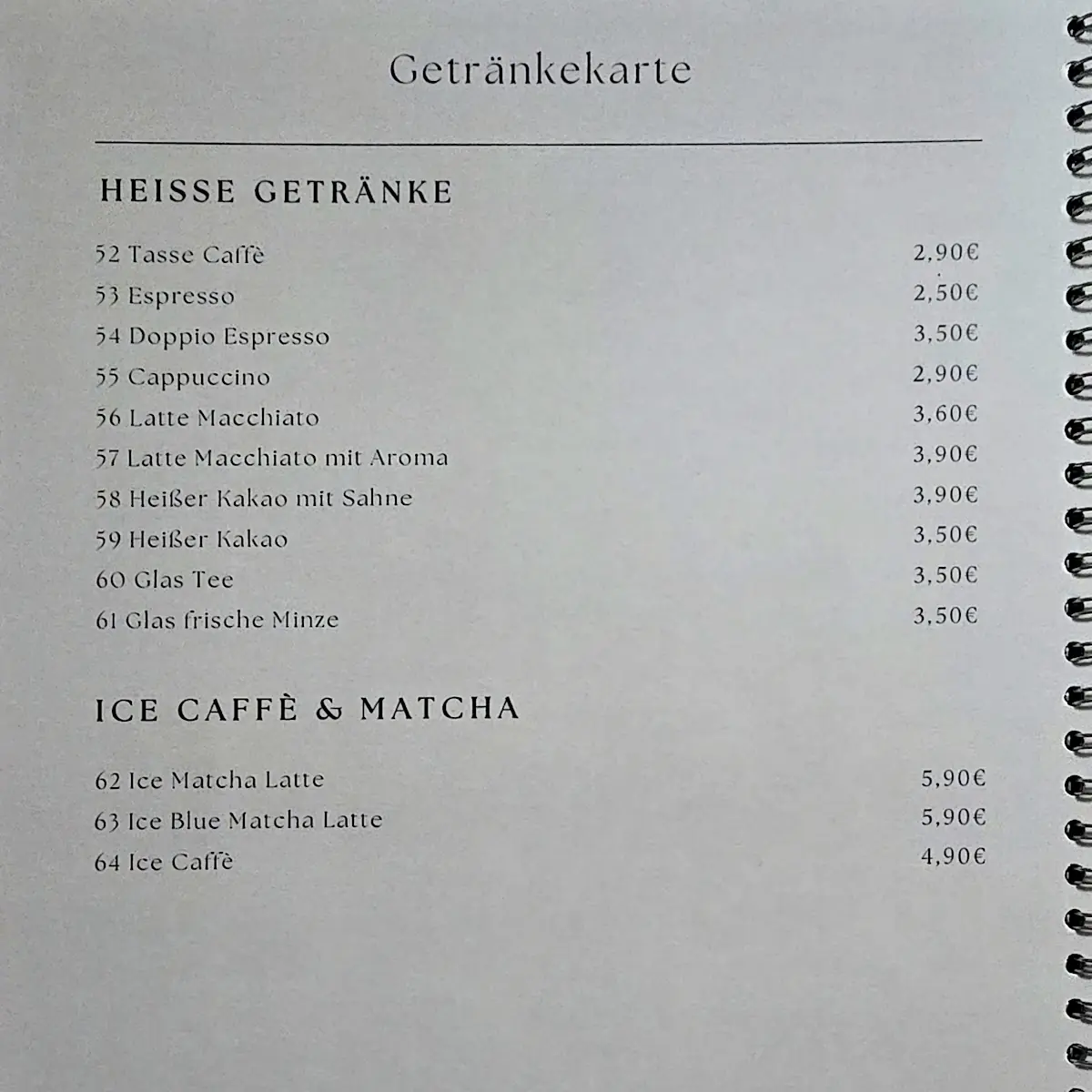 Speisekarte photo 8