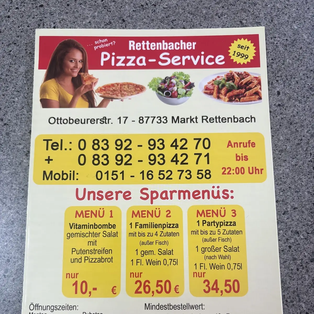 Speisekarte photo 1