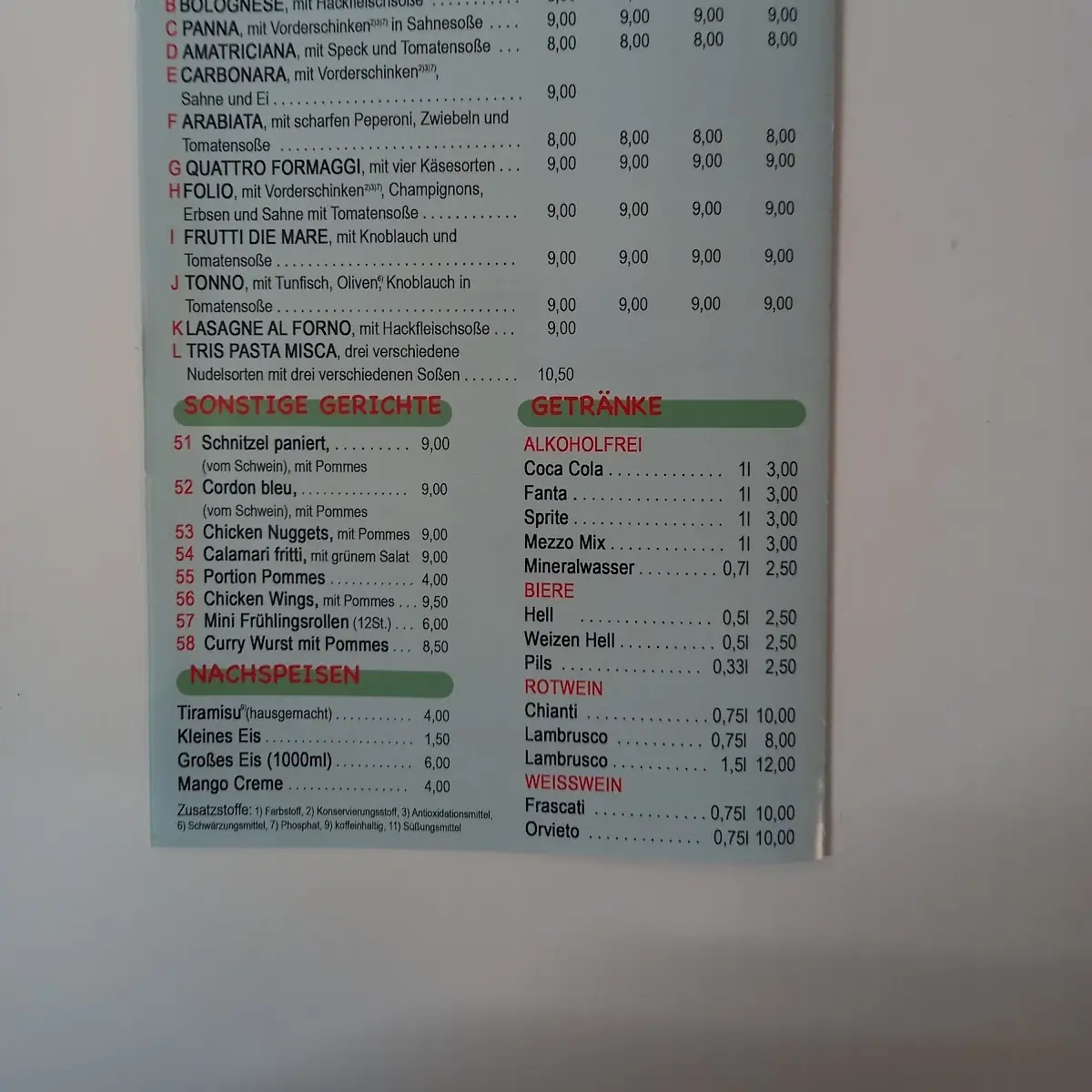 Speisekarte photo 10