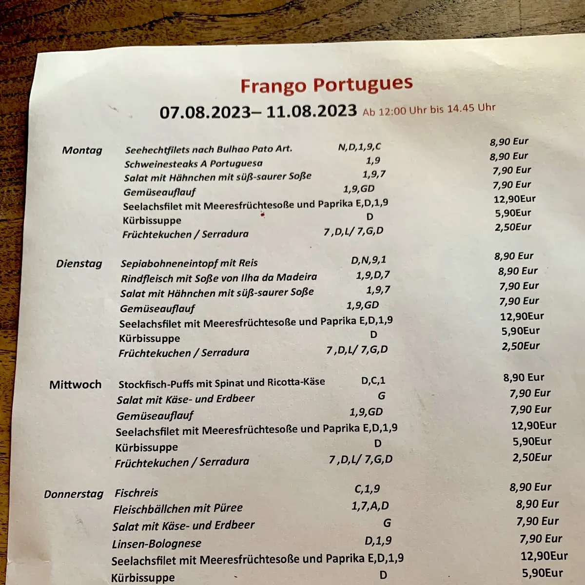 Speisekarte photo 6