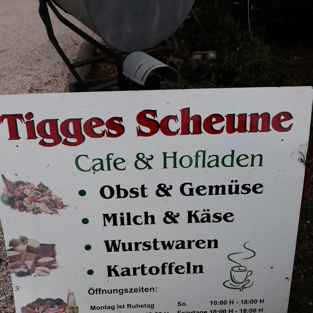 Speisekarte, Tigges Scheune - Maria Schnittker-Sticht