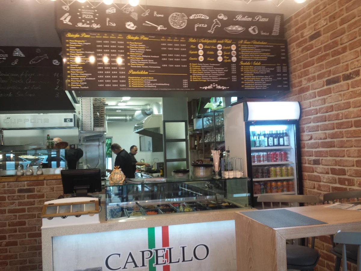 Speisekarte, Pizzeria Capello Rosso