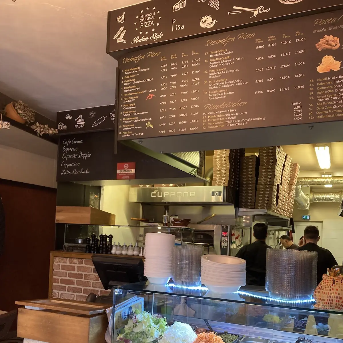 Atmosphäre, Pizzeria Capello Rosso