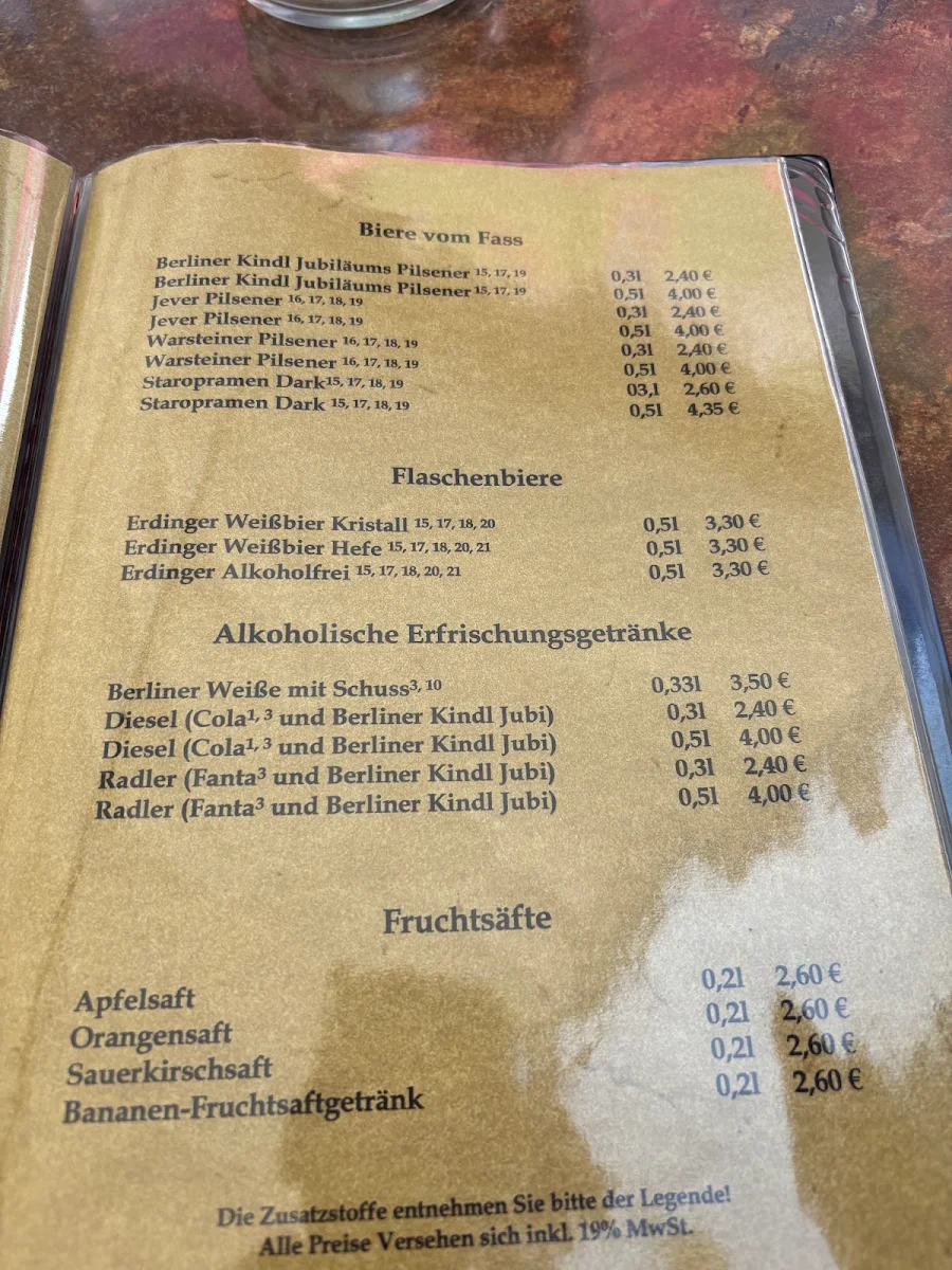 Speisekarte photo 1