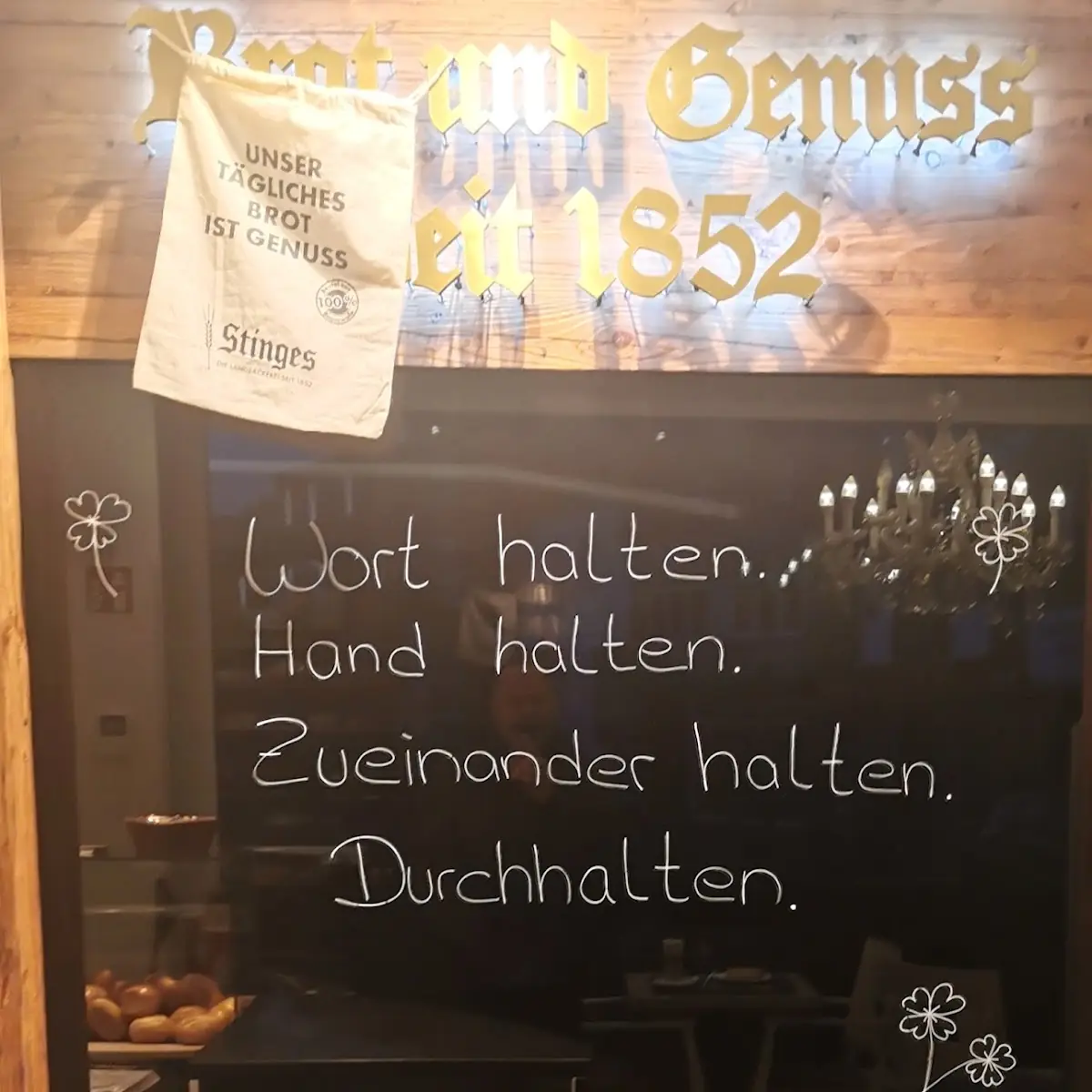 Speisekarte, Landbäckerei Stinges