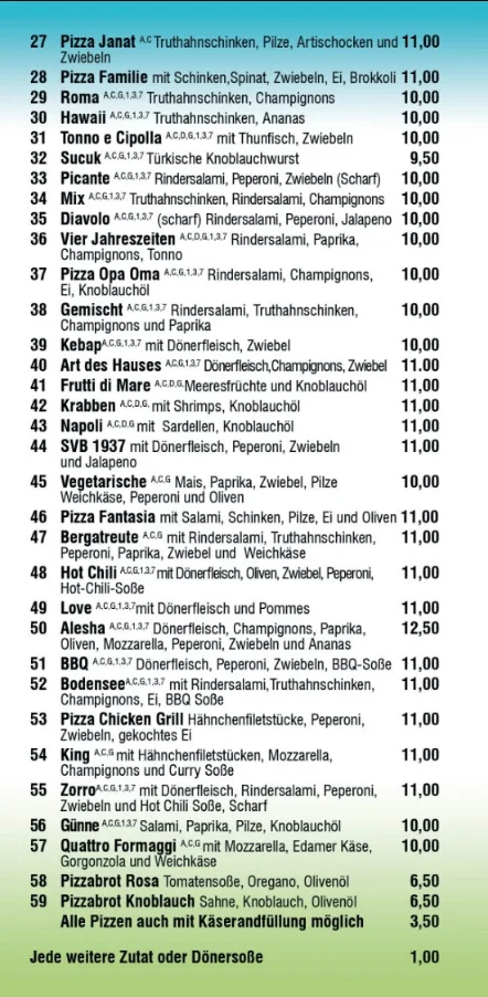 Speisekarte photo 4