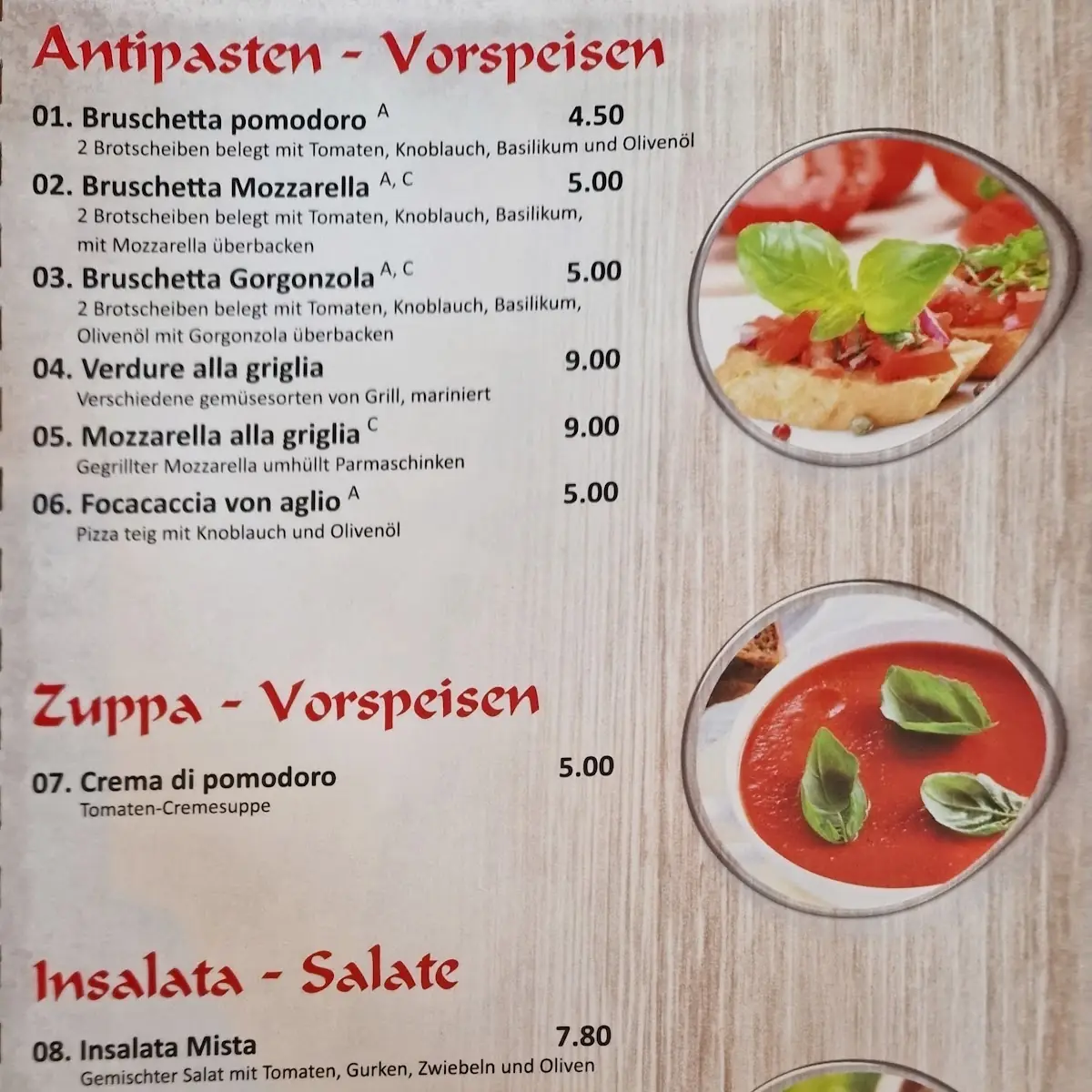 Speisekarte photo 2