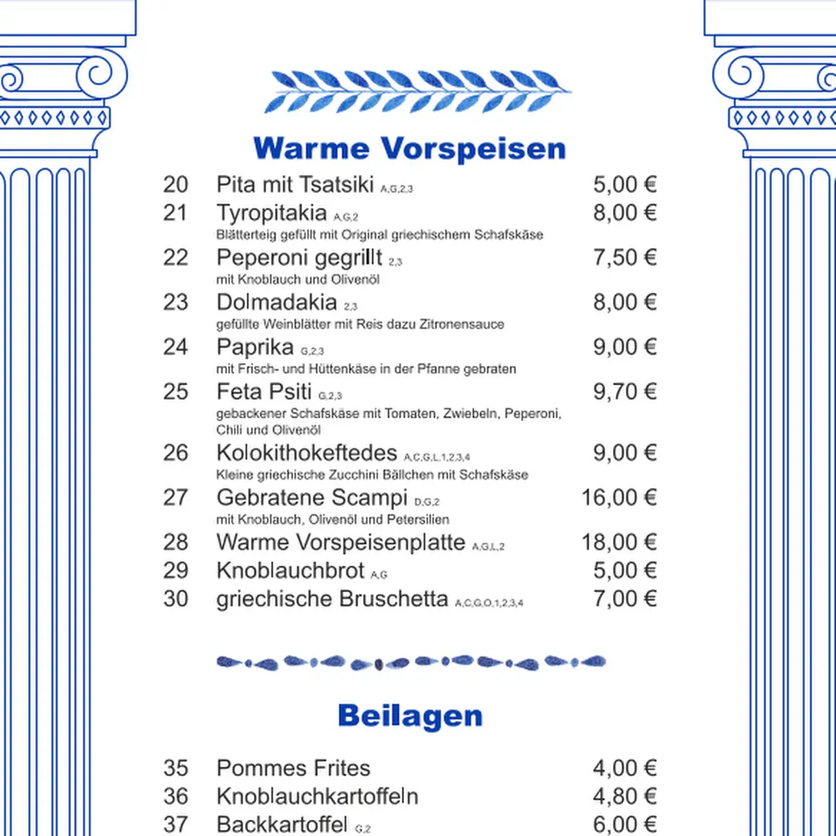 Speisekarte photo 1